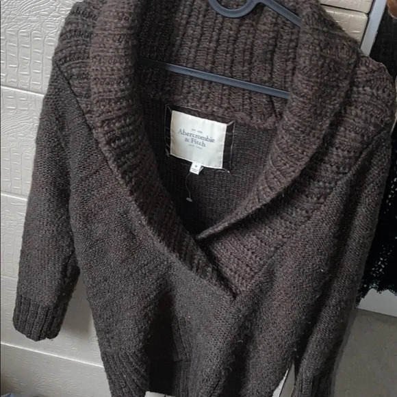 Abercrombie & Fitch Taupe chunky Sweater Sz M - Picture 1 of 9